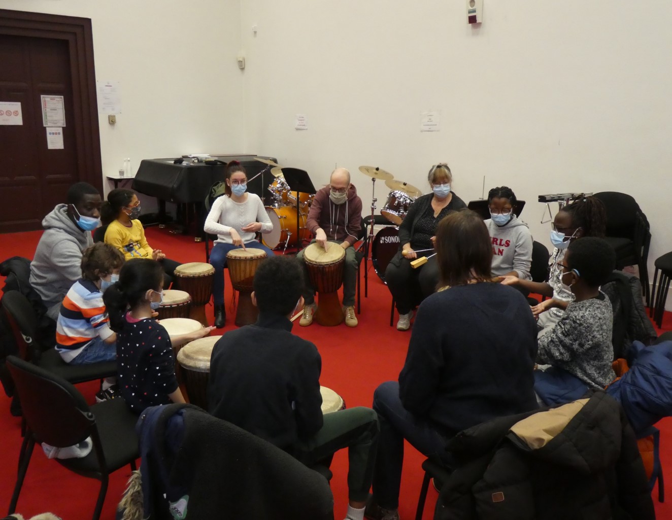 Photo de groupe percussion 2